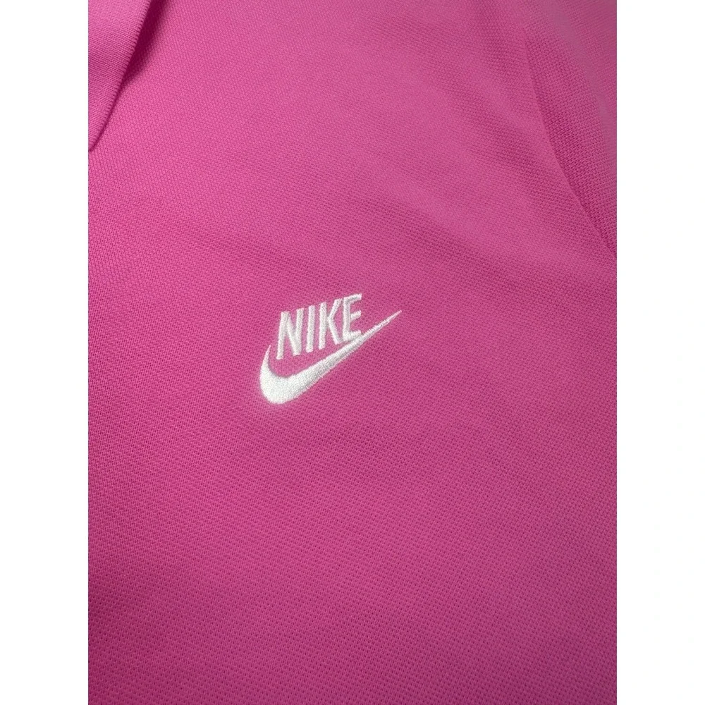 Nike Mens Polo Shirt Pink Cotton Blend Casual Everyday Top Large New‎ Preppy LG